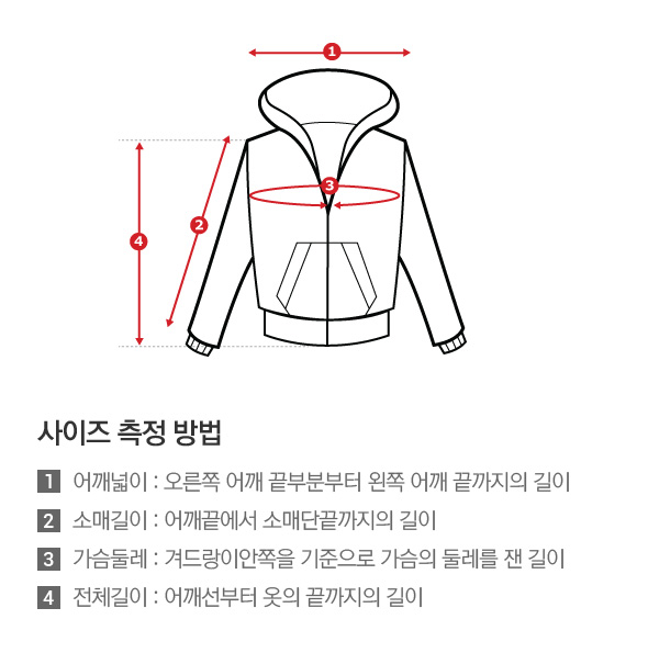 상품 실측 사이즈